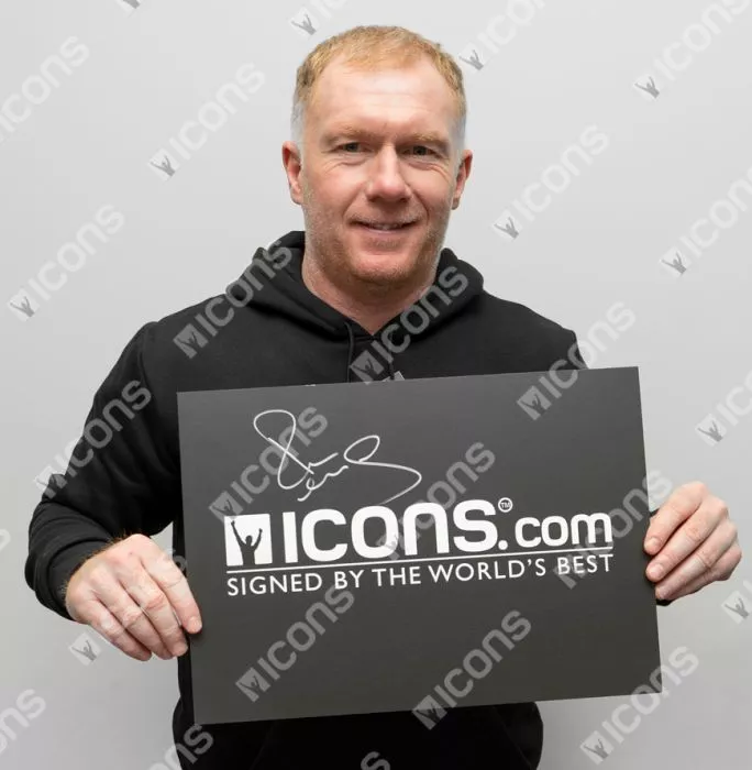 Paul Scholes Signed Adidas Boot