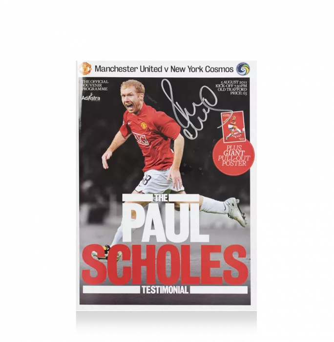 Paul Scholes Signed Testimonial Programme