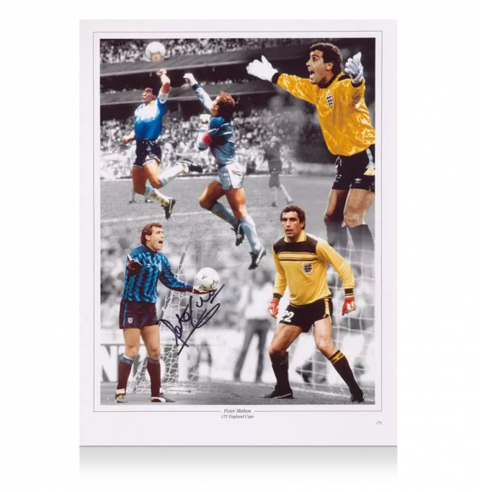 Peter Shilton Signed England Photo
