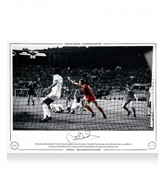 Phil Neal Signed Liverpool Photo