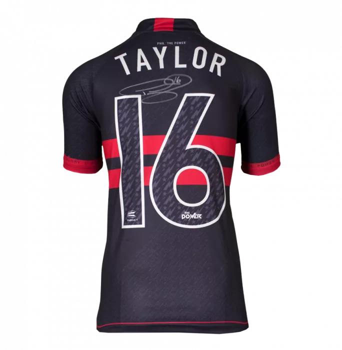 Phil Taylor Front Signed Darts Shirt