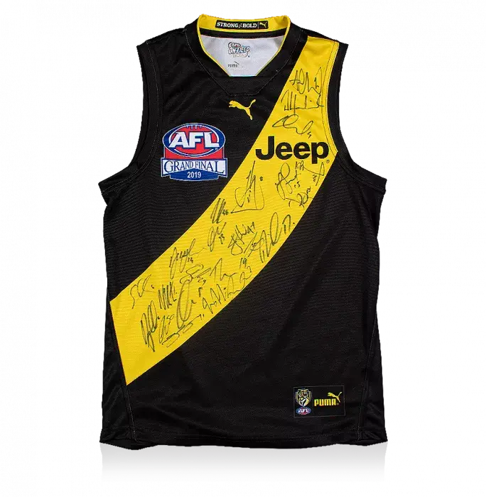 Richmond Squad Signed 2019 AFL Guernsey