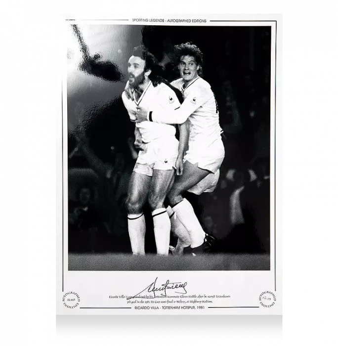 Ricky Villa Signed Tottenham Hotspur Photo