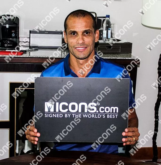 Rivaldo Back Signed Brazil 2002 Home Shirt