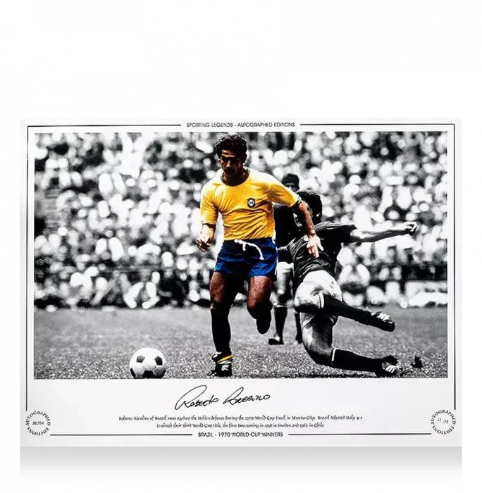 Rivelino Signed Brazil Photo