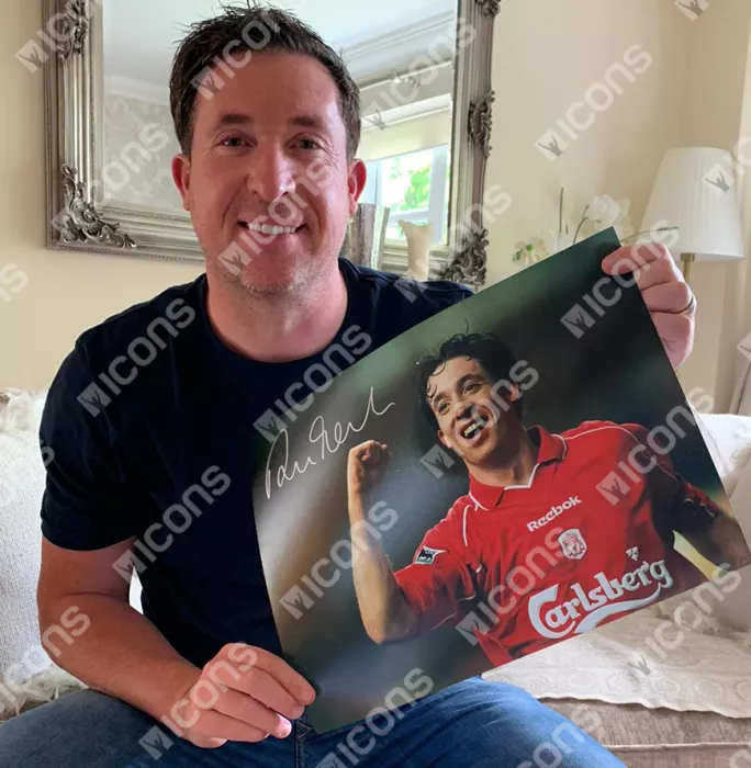 Robbie Fowler Signed Liverpool Photo
