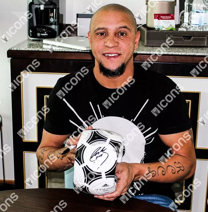 Roberto Carlos Signed Adidas Tango Ball