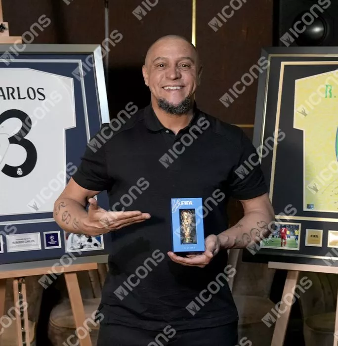 Roberto Carlos Signed FIFA World Cup Trophy