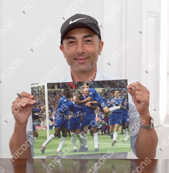 Roberto Di Matteo Signed Chelsea Photo