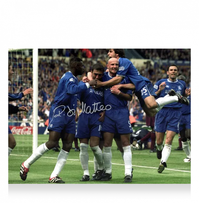 Roberto Di Matteo Signed Chelsea Photo