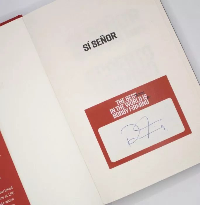Roberto Firmino Signed Book - Si Senor