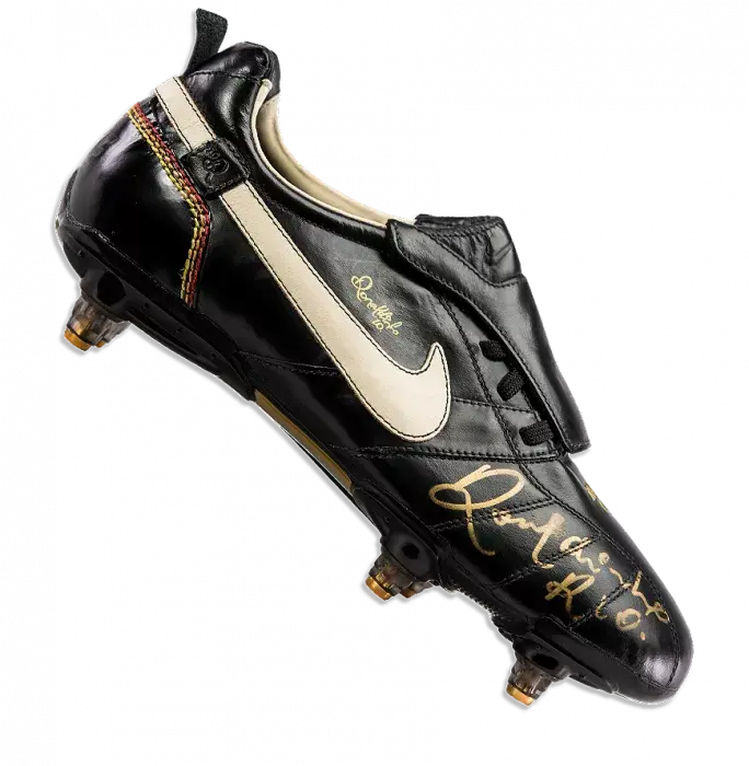 Ronaldinho Signed Black Nike Ronaldinho Boot