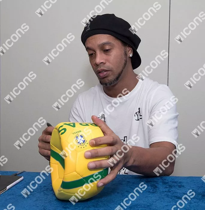 Ronaldinho Signed Nike Brazil Football