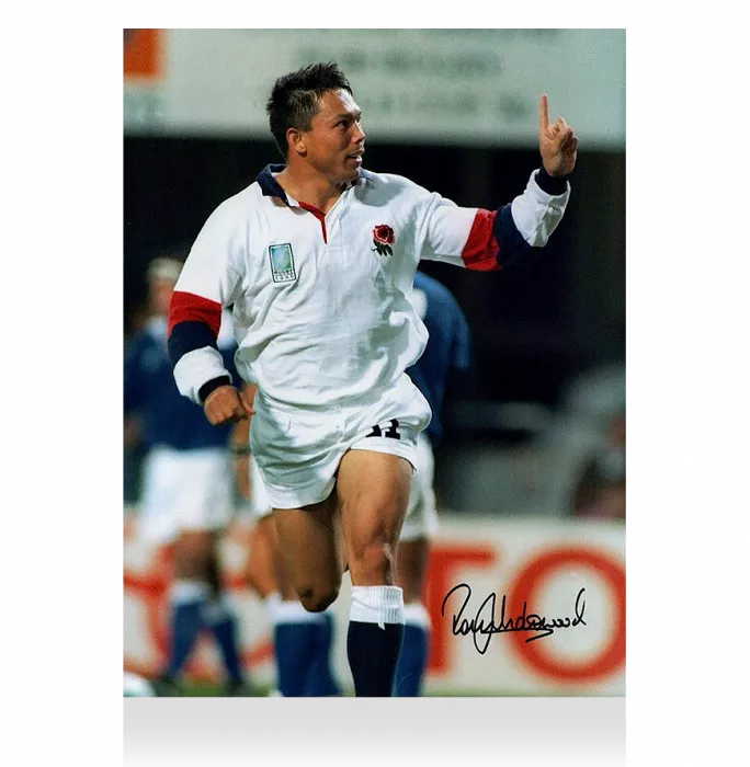 Rory Underwood Signed England Rugby Photo