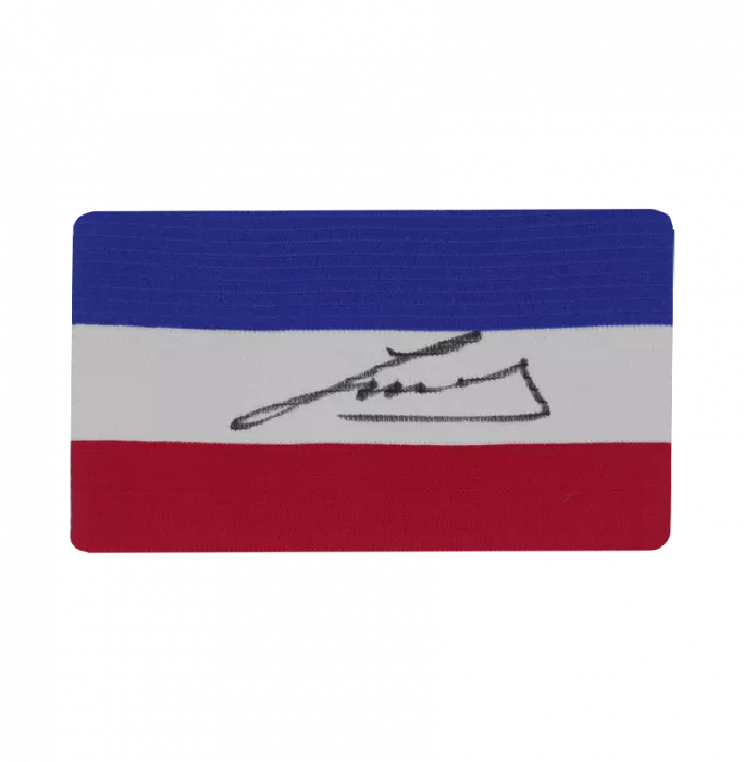 Ruud Gullit Signed Captain's Armband - Blue