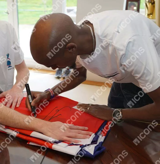Sir Mo Farah Signed Union Jack Flag