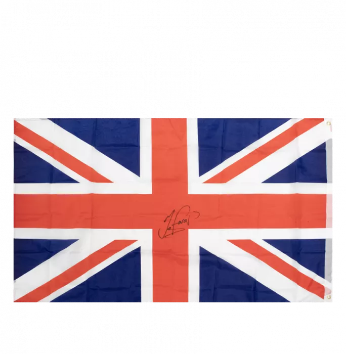 Sir Mo Farah Signed Union Jack Flag