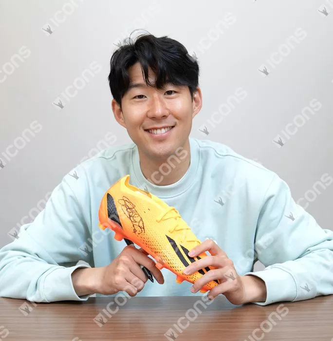 Son Heung-min Signed Adidas X Boot Orange