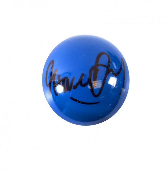 Steve Davis Signed Blue Snooker Ball