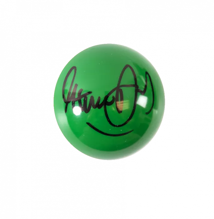 Steve Davis Signed Green Snooker Ball