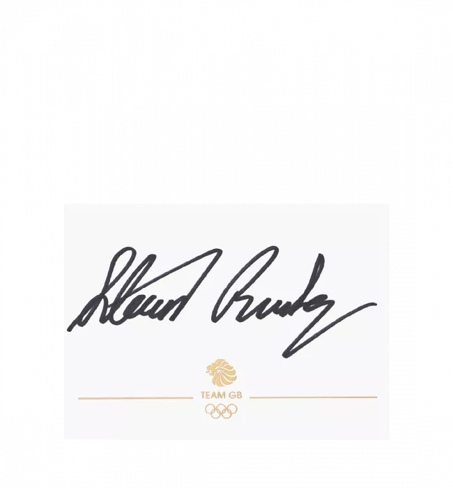Steven Burke Signed Team GB Card