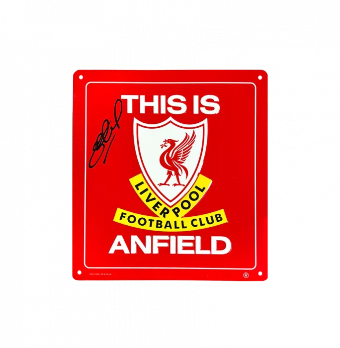 Steven Gerrard Signed Liverpool Sign
