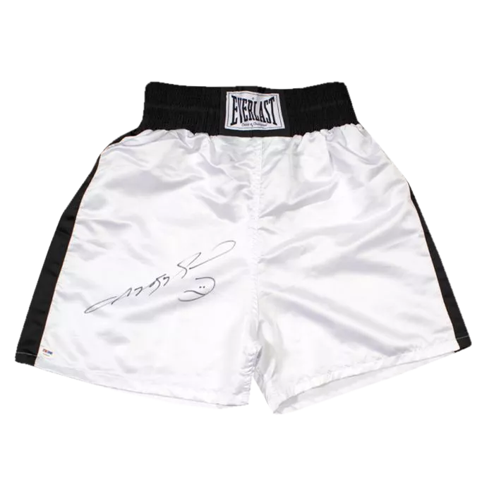 Sugar Ray Leonard Signed Boxing Trunks