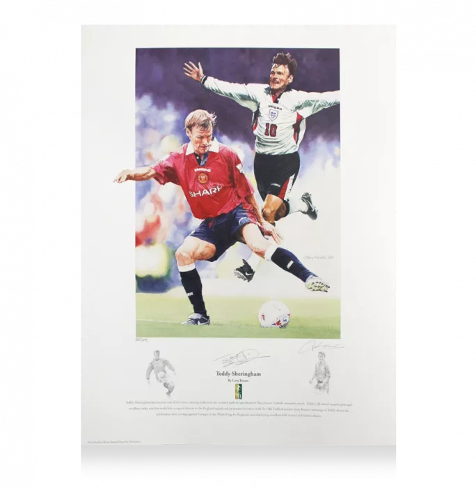 Teddy Sheringham Signed Montage Print