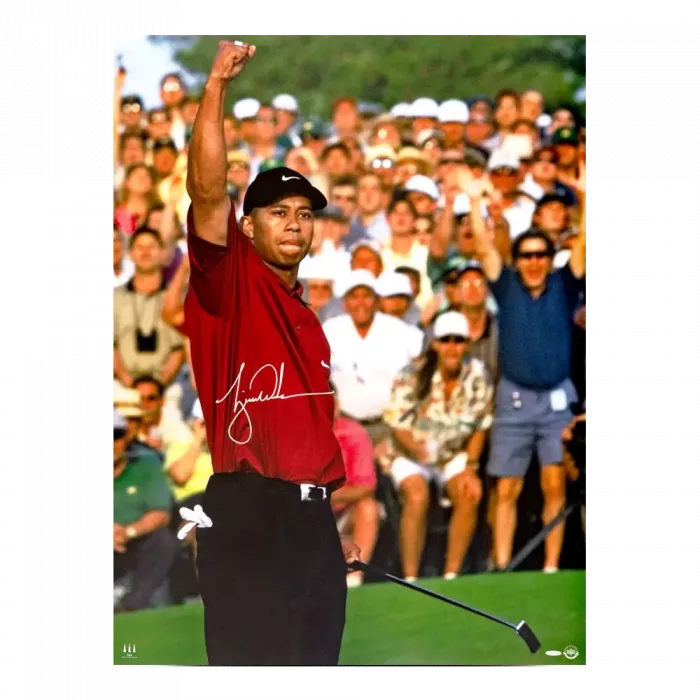 Tiger Woods Signed 2001 Masters Photo