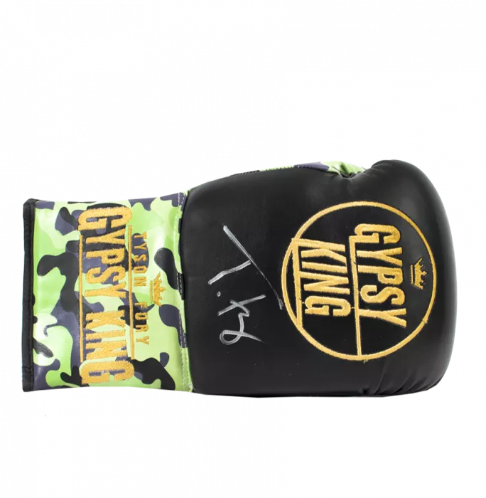 Tyson Fury Signed Boxing Glove - Black & Camo