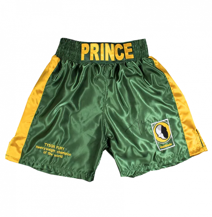 Tyson Fury Signed Boxing Trunks