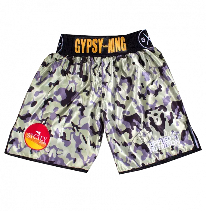 Tyson Fury Signed Boxing Trunks