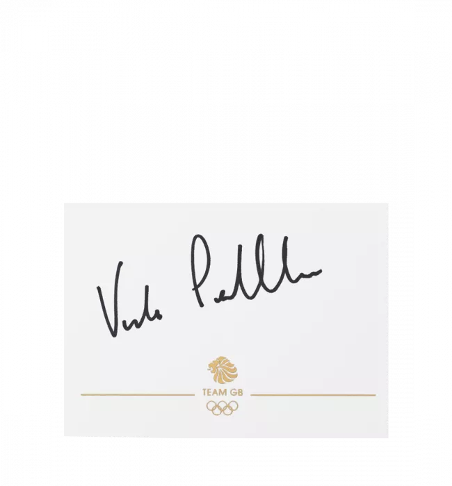 Victoria Pendleton Signed Team GB Card
