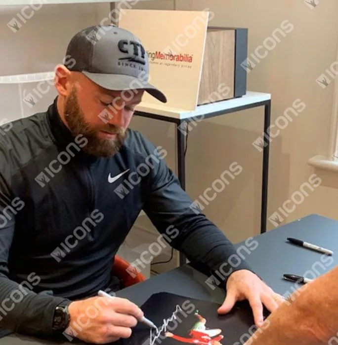 Wayne Rooney Signed Manchester United Photo