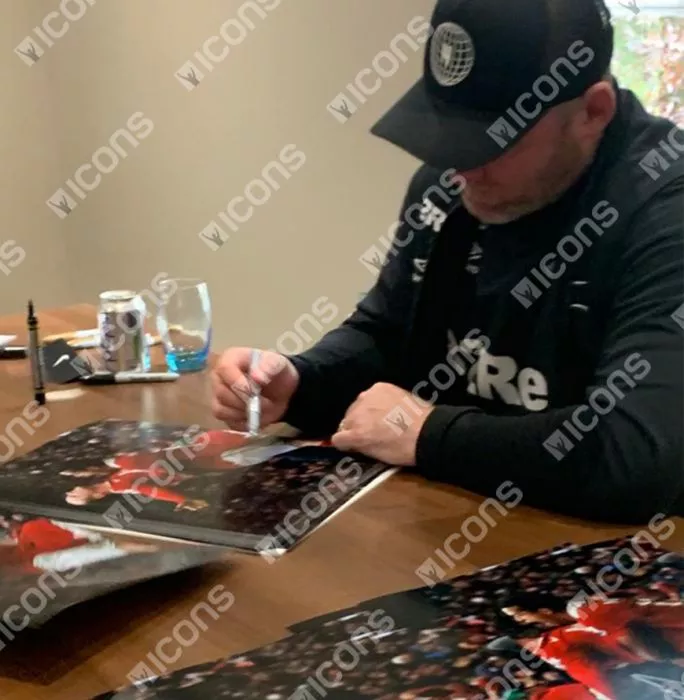 Wayne Rooney Signed Manchester United Photo