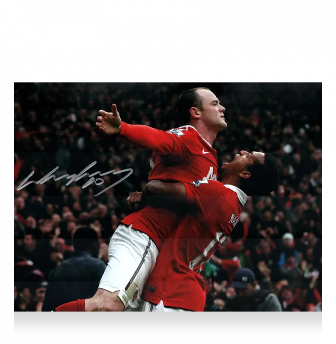 Wayne Rooney Signed Manchester United Photo