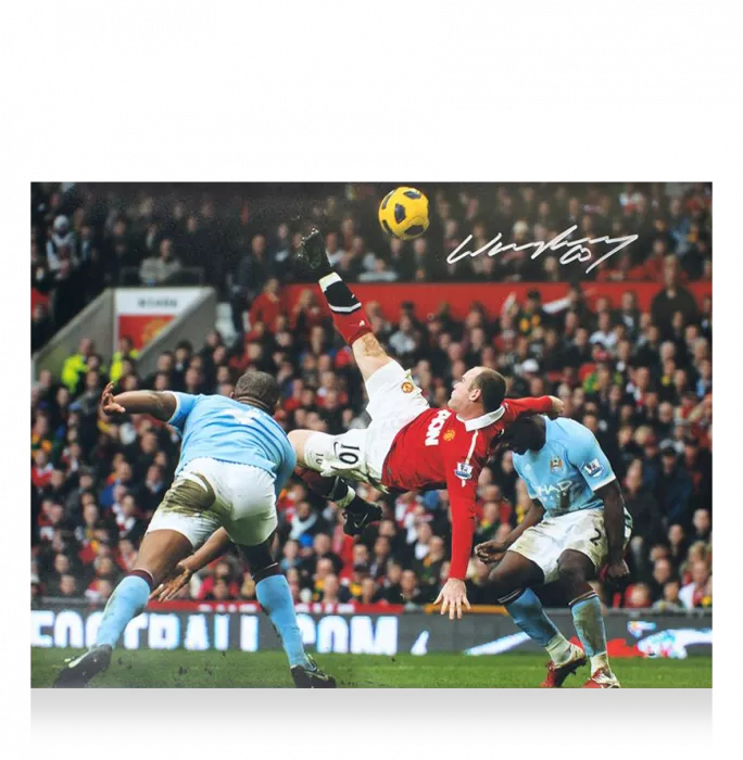 Wayne Rooney Signed Manchester United Photo
