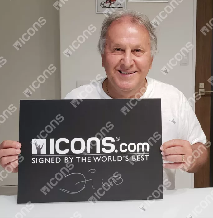 Zico Signed Brazil Photo: 1982 FIFA World Cup