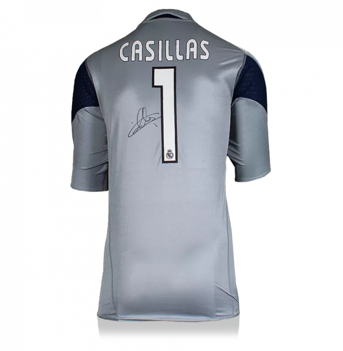 Iker Casillas Back Signed Real Madrid 2004-05 Goalkeeper Shirt