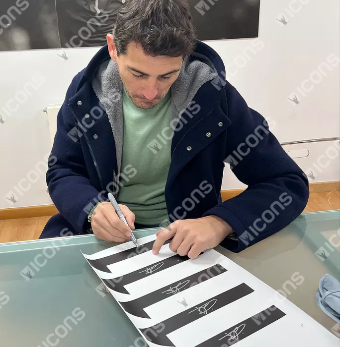 Iker Casillas Back Signed Spain 2013-15 Away Goalkeeper Shirt: Player Issue Edition