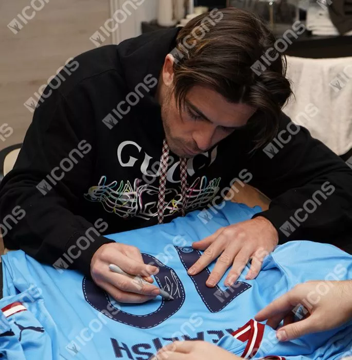 Jack Grealish Back Signed Manchester City 2022-23 Home Shirt