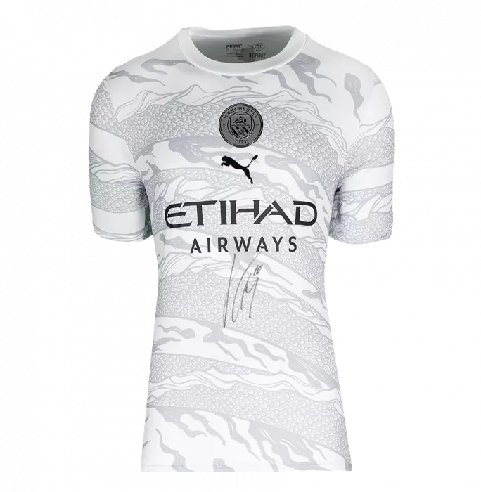 Jack Grealish Front Signed Manchester City 2023-24 Shirt: Year Of The Dragon Edition