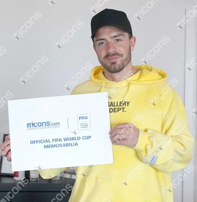 Jack Grealish Official 2022 FIFA World Cup™ Signed And Framed England Photo: Goal Vs IR Iran