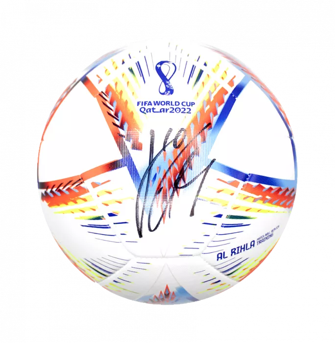 Jack Grealish Official 2022 FIFA World Cup™ Signed Football In Acrylic Case