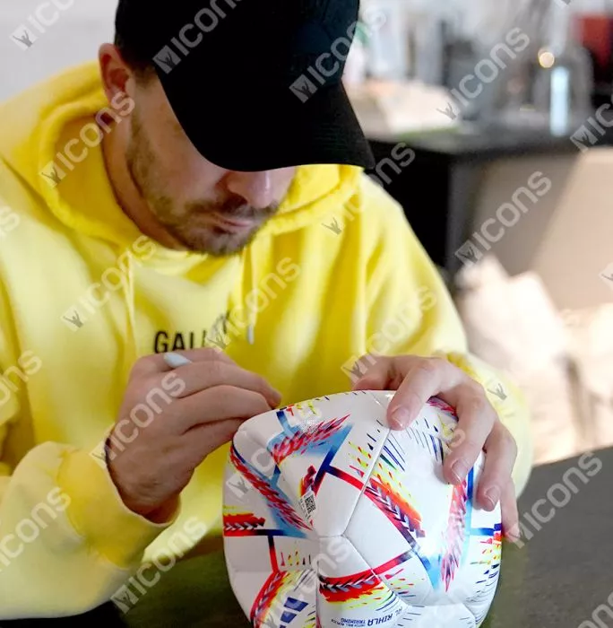 Jack Grealish Official 2022 FIFA World Cup™ Signed Football In Acrylic Case