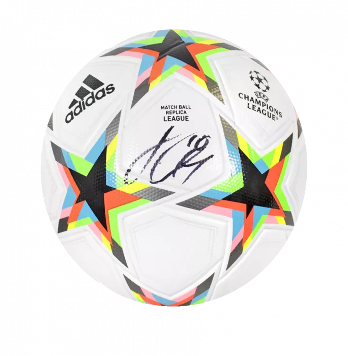 Jack Grealish Official UEFA Champions League Signed Football In Acrylic Case