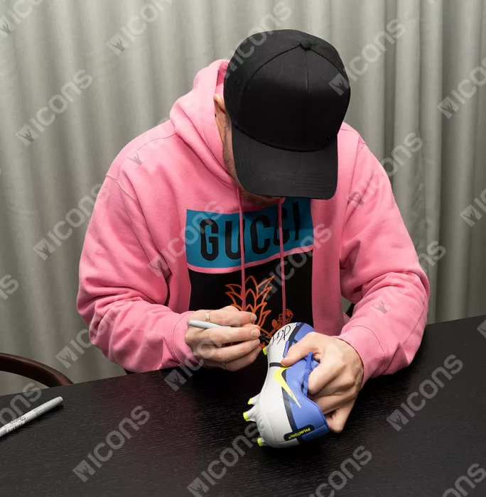 Jack Grealish Signed Purple And Grey Nike Phantom Boot