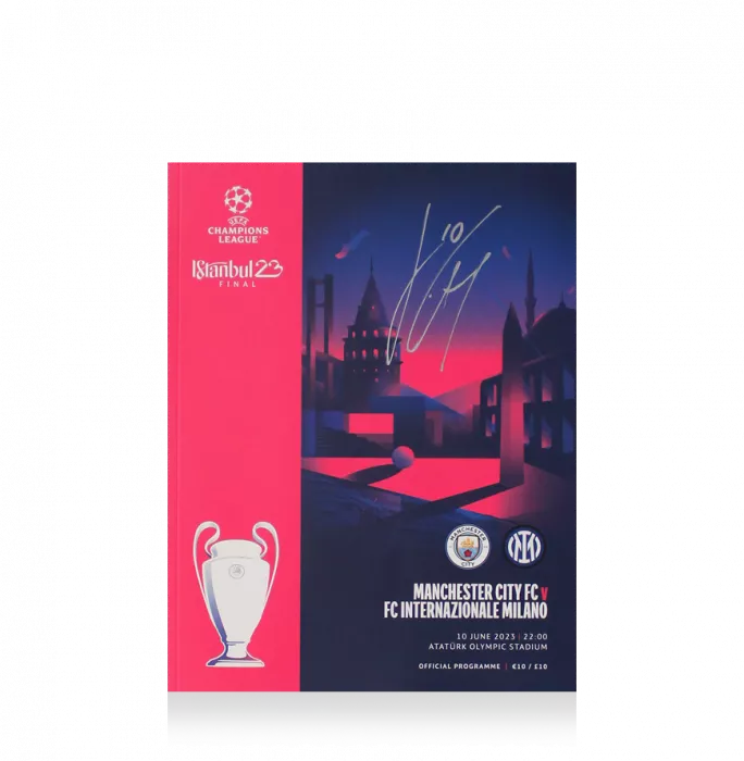 Jack Grealish Signed UEFA Champions League Final 2023 Programme