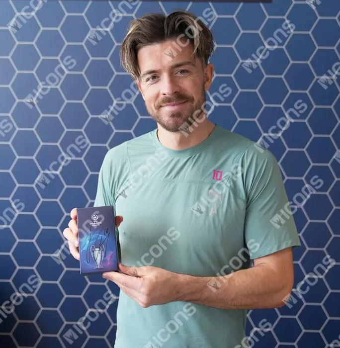 Jack Grealish Signed UEFA Champions League Trophy