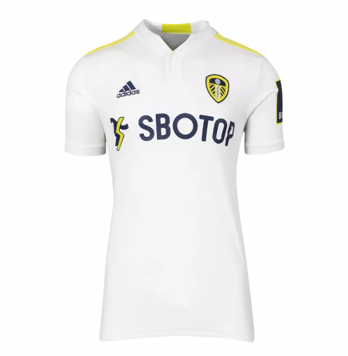 Jack Harrison Back Signed Leeds United 2021-22 Home Shirt In Hero Frame: Option 1